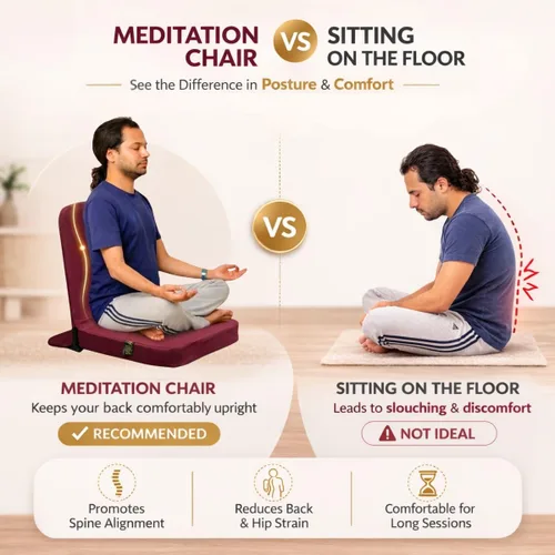 Miniatura 5 de Friends Of Meditation Silla de yoga y meditación Back Jack (18 X 18 pulgadas)
