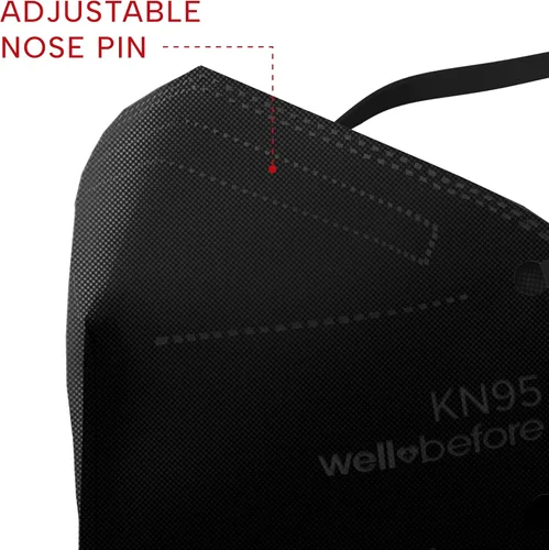 Miniatura 4 de Well Before KN95 Disposable Face Mask 10 Pack Individually Wrapped Mask with Adjustable Head strap