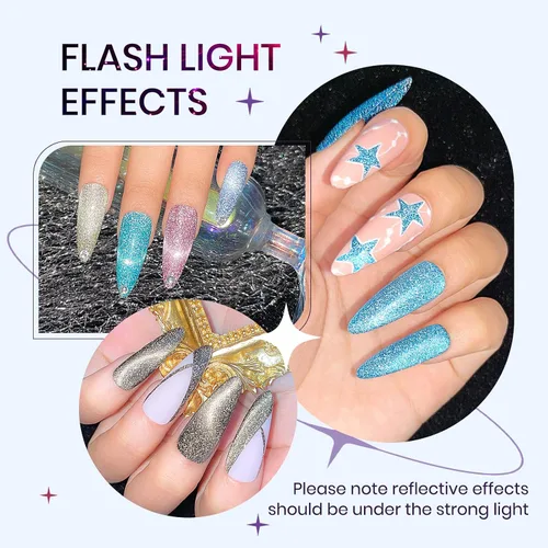 Miniatura 4 de Esmalte de uñas de gel reflectante de ojo de gato, brillante holográfico magnético, gel 9D, juego de esmaltes de gel de ojo de gato, 12