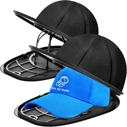Miniatura 7 de Eiito Lavadora de sombreros para lavadora, jaula de lavado de sombreros, limpiador de sombreros para gorras de béisbol, paquete de 2 unidades, 2