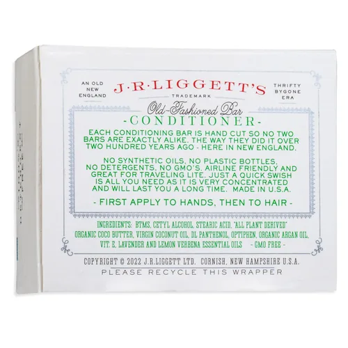 Miniatura 8 de J·R·LIGGETT'S Barra Acondicionadora – Fórmula Original, acondicionador para cabello totalmente natural con aceite de coco y manteca de cacao, sin