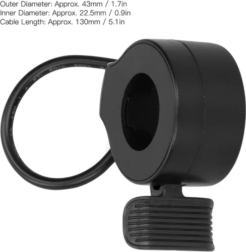 Miniatura 3 de RiToEasysports Dedo acelerador Booster Hall Sensor Scooter eléctrico Control de velocidad Acelerador de dedo Acelerador Pulgar Acelerador Negro