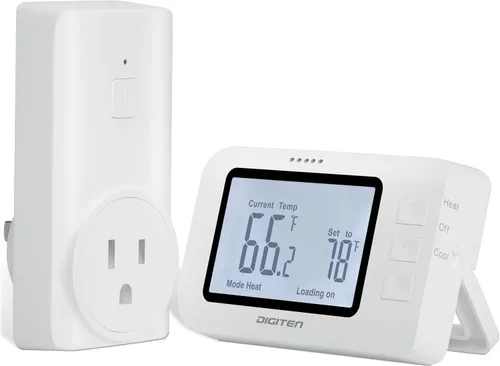 Termostato inalámbrico para casa, controlador remoto de temperatura SENSTREE con enchufe de control de temperatura, soporte para modo de