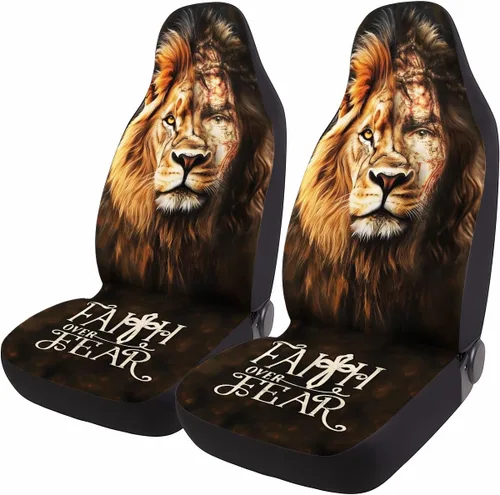 Miniatura 16 de GENANY Horror Nightmare Skellington - 2 fundas de asiento delantero para automóvil, camión, SUV, regalos de Navidad, funda de asiento de cubo