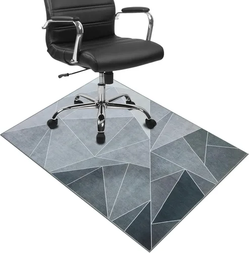 Miniatura 11 de Tapete para silla de oficina para suelo de madera dura, tapete de piso de 55 x 35 pulgadas para silla de oficina, tapete para silla de escritorio
