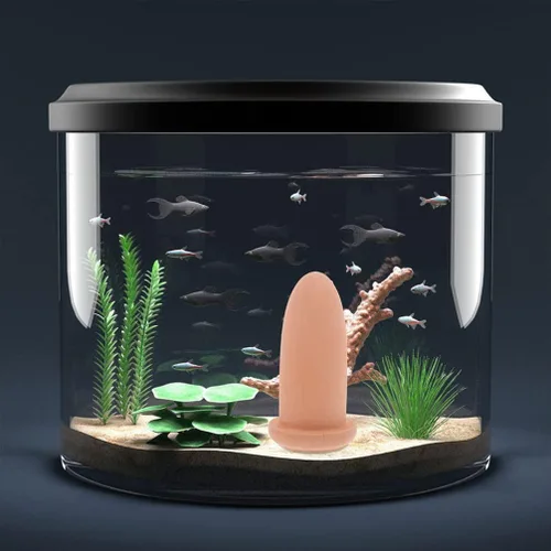 Miniatura 9 de Cueva de conos de cría de peces, barriles de cerámica de desove de pez ángel con rejilla de desove pizarras de reproducción de pecera adorno