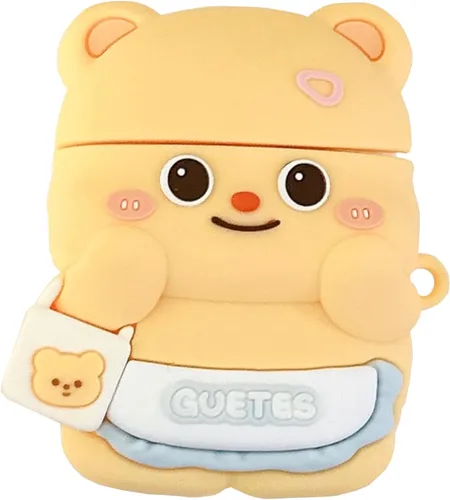 Miniatura 39 de para AirPod 2/1 Funda de Cubierta, Linda Funda de AirPods de Cerdo 3D de Dibujos Animados para 1ª y 2ª Generación, Funda Protectora de Silicona