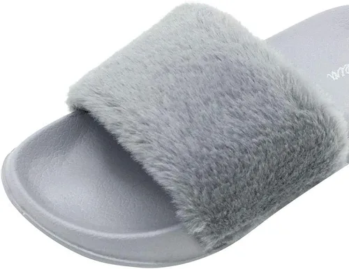 Miniatura 2 de FUNKYMONKEY Sandalias planas cómodas de piel sintética para mujer