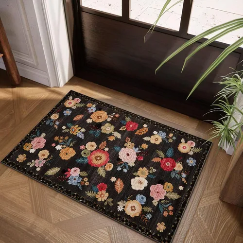 Miniatura 94 de Alfombra de pasillo lavable antideslizante: alfombra de cocina de 2 x 6 pies, resistente a las manchas, con parte trasera de goma, alfombra suave