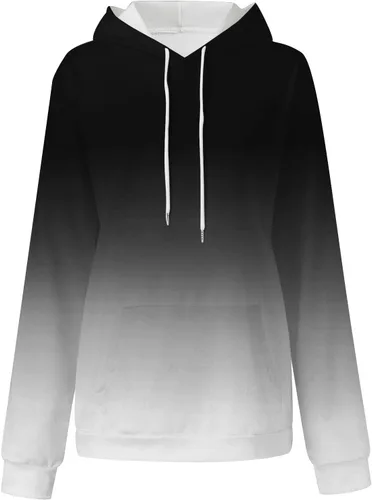 Miniatura 11 de Ceboyel Sudaderas de gran tamaño para mujer, teñido anudado, manga larga, sudaderas con capucha, ajuste holgado, ropa de moda para adolescentes