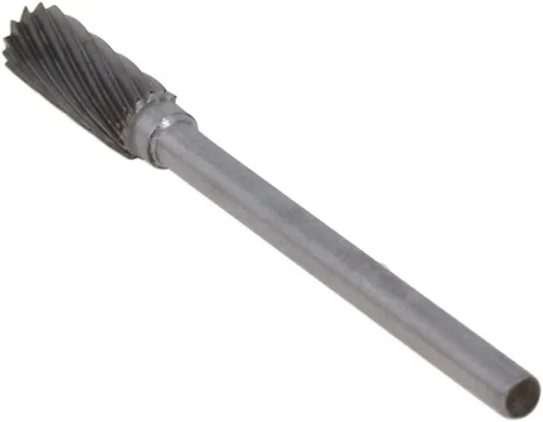 Miniatura 21 de Utoolmart Limas rotativas de carburo de tungsteno de 0.118 in, vástago de 0.118 in, herramienta de rebabas rotativas de forma cilíndrica dentada