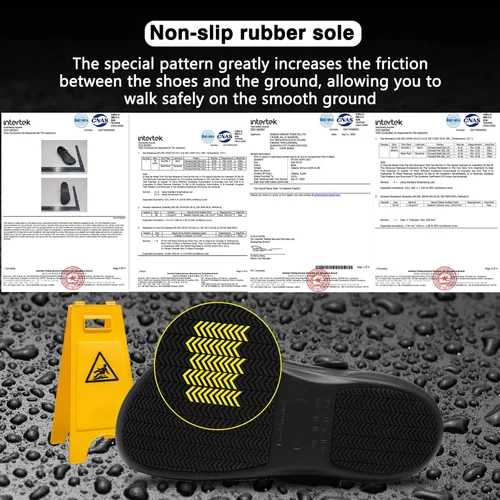 Miniatura 2 de Zapatos de chef unisex resistentes al aceite zuecos de chef zapatos de enfermería zapatos de cocina para hombres zapatos de trabajo impermeables