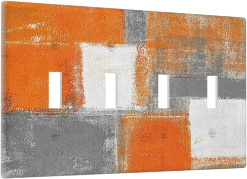 Miniatura 146 de Cubiertas decorativas para placa de interruptor, bandera estadounidense, receptáculo de 1 banda, placa de pared dúplex, cubierta de interruptor