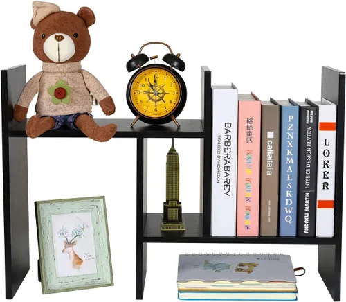 Miniatura 12 de PAG Organizador de Escritorio Estante de Escritorio Estantería Ajustable de Encimera Estantes de Mesa Pequeños Organizador de Libros Organización