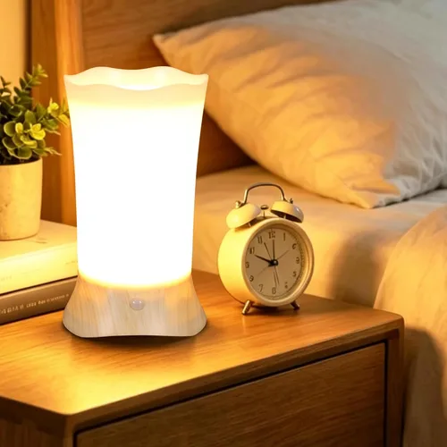 Miniatura 3 de Luz nocturna LED, lámpara de noche con sensor de movimiento PIR inalámbrico, luz nocturna, utiliza 3 pilas de 1.5 VAA, luz alimentada para sala