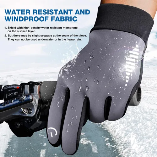 Miniatura 5 de SIMARI - Guantes de invierno para hombres y mujeres, para pantalla táctil, guantes de invierno, guantes de trabajo para correr, conducir, montar