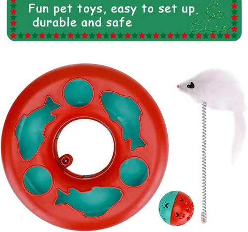 Miniatura 3 de Pawzone Juguetes para Gatos, Juguetes para Gatos de Interior, Juguetes Interactivos para Gatitos Pistas de Rodillos con Hierba Gatera, Juguete