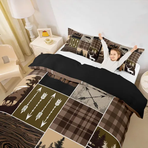 Miniatura 10 de Erosebridal Juego de ropa de cama con diseño de avión tamaño individual, funda de edredón con estampado de avión para niños, adolescentes y adultos