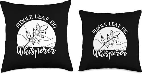 Miniatura 3 de Fiddle Leaf Fig Ficus Lyrata Care Tree Plant Soil Indoor Throw Pillow