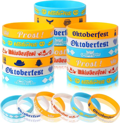 Miniatura 18 de JUNEBRUSHS 42 pulseras de silicona para el 250 aniversario, pulseras patrióticas, color rojo, blanco y azul, para celebración de aniversario de 250