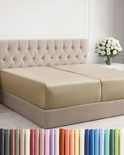 Miniatura 9 de Sábana bajera ajustable extra profunda tamaño completo – Sábana bajera individual de lujo para hotel únicamente – Se adapta fácilmente a colchones