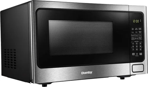 Miniatura 10 de Danby DBMW1120BWW - Microondas para encimera de 1.1 pies cúbicos en blanco, 1000 vatios, microondas de tamaño familiar con puerta de botón