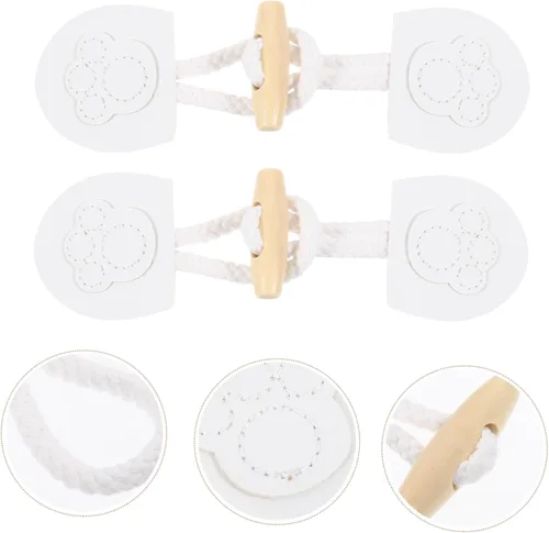 Miniatura 4 de Botones de repuesto para abrigos, 4 pares de cierres decorativos para abrigos