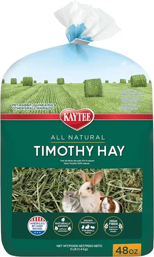 Miniatura 14 de Kaytee Heno Timothy, Alta Fibra, Crecido Específicamente para Animales Pequeños, Conejos, Cobayas, Chinchillas, 2 Libras