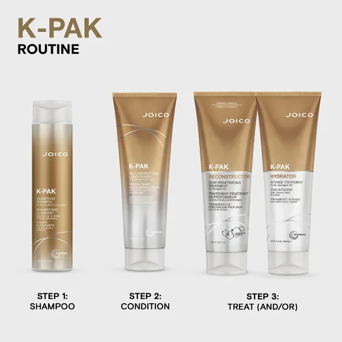 Miniatura 6 de Joico K-PAK Champú clarificador diario para eliminar el cloro y la acumulación Para cabello dañado Repara y previene la rotura Aumenta