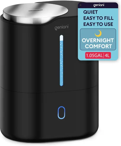 Miniatura 14 de GENIANI Humidificador portátil pequeño de niebla fría, alimentado por USB (no recargable), humidificador de escritorio compacto para plantas