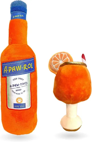 Miniatura 7 de Bark Bros - Juguete de perro de botella de licor - Juguetes de perro de felpa chirriantes divertidos parodia de bebida - Juguete de perro de alcohol