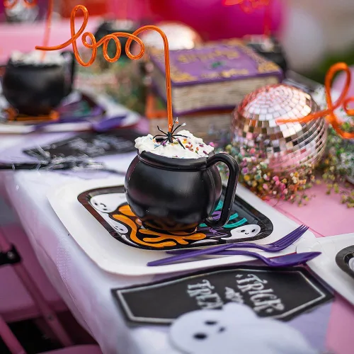 Miniatura 2 de Fun Express Pajitas Boo para Halloween, juego de 6 pajitas locas, ideales para fiestas de Halloween, celebraciones escolares y truco o trato, así
