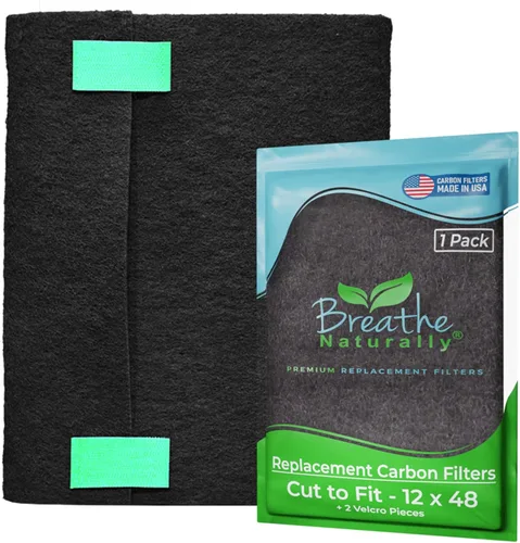 Miniatura 11 de Breathe Naturally Corte Universal para Adaptar Filtro de Aire de Carbón Activado – Filtros de Carbón de Repuesto – Lámina de Carbón de Prefiltro