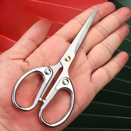 Miniatura 6 de Tijeras de oficina de acero inoxidable de 5 pulgadas, tijeras de hoja ultra afiladas, tijeras afiladas resistentes para oficina, hogar, escuela