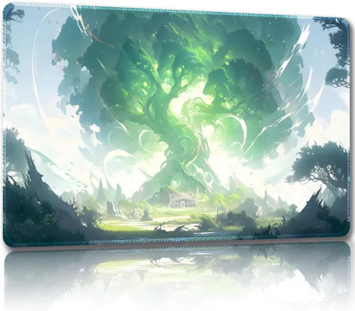 Miniatura 14 de Tapete de juego para MTG con bolsas de almacenamiento gratis, tapete de juego de 24 x 14 pulgadas TCG y alfombrillas de juego de mesa para cartas