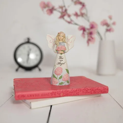 Miniatura 18 de Pavilion Gift Company 82433 Bless This Home - Figura de ángel ébano de 6 pulgadas, color crema