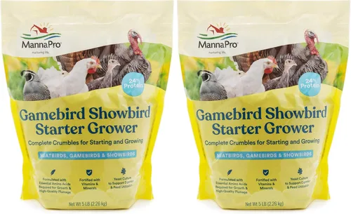 Miniatura 11 de Manna Pro Gamebird & Showbird Crumbles – Alimento prémium para aves de corral para pollos, patos, aves de caza, pavos y bantams – Fortificado