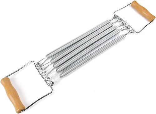 Miniatura 9 de Estink Expansor de pecho de fitness, expansor de pecho de resorte, mango de madera, desenrollador de pecho de resorte extraíble, equipo de fitness