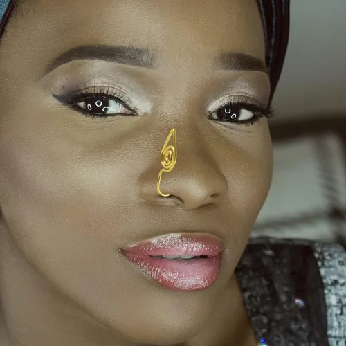 Miniatura 6 de Long tiantian Piercing de nariz para nariz con diseño africano, para mujer