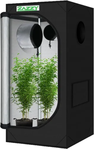 Miniatura 10 de zazzy Carpa de Cultivo 18"x30"x36" Hidropónica de Servicio Pesado Cuarto Oscuro Reflectante Mylar Carpas de Cultivo con Ventana y Bandeja de Piso