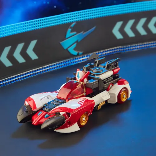 Miniatura 9 de Transformers Generations Legacy Voyager Class Velocitron Speedia 500 Colección de figuras: Cybertron Universe Override 18
