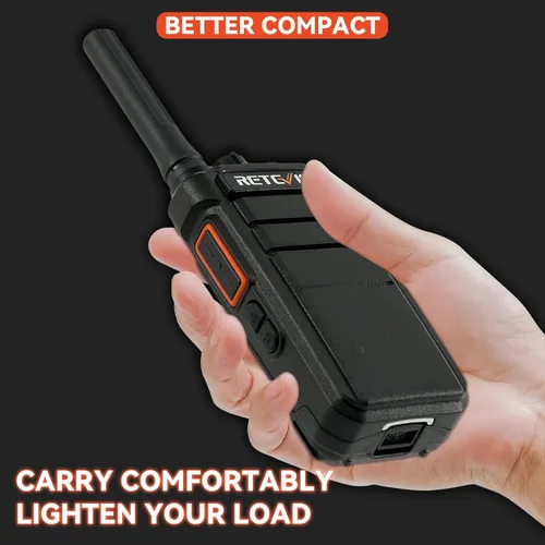 Miniatura 13 de Retevis RB26 Radios de 2 vías de largo alcance, Walkie Talkie de trabajo con auricular a granel, 21 horas, USB-C, capacidad de repetidor GMRS