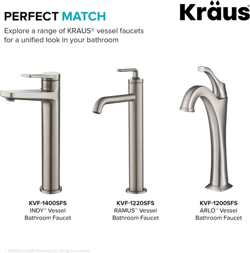 Miniatura 8 de Kraus Tapón de drenaje desplegable para lavabo de baño sin desbordamiento en acero inoxidable sin manchas, PU-10SFS