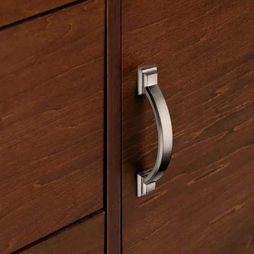 Miniatura 4 de Paquete de 5 tiradores de gabinete de 3 pulgadas, manijas de gabinete de níquel cepillado, tiradores de cajón para armario de cocina