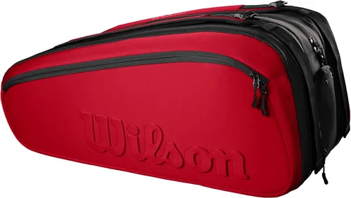 Miniatura 2 de Wilson Clash V2 Super Tour - Bolsa para raqueta de tenis, color rojo y negro, con capacidad para hasta 15 raquetas