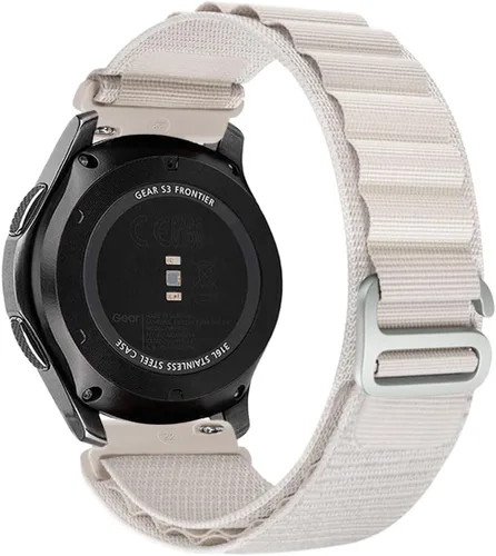 MroTech Correa de nailon de 0.866 in compatible con Samsung Galaxy Watch 1.811 in (2019)/Watch 3 1.772 in/Gear S3 Frontier Band de repuesto para
