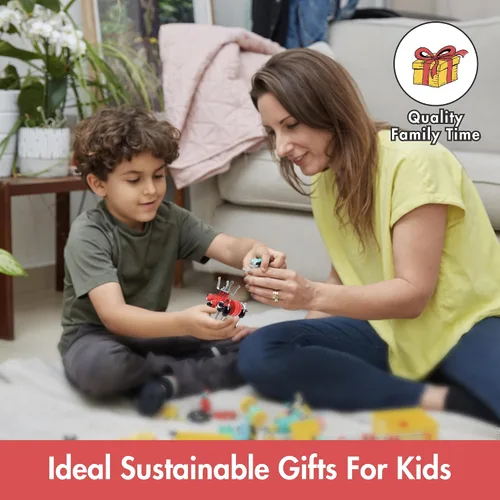 Miniatura 6 de The Off Bits - Juego de erectores: mini juguetes STEM de animales para niños de 6 años, juegos de construcción de juguetes con tuercas y tornillos