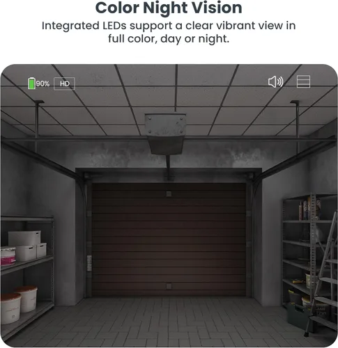 Miniatura 6 de Feit Electric Foco de cámara de seguridad inteligente, resolución QHD 2K, audio de 2 vías, seguimiento humano, panorámica de 350°