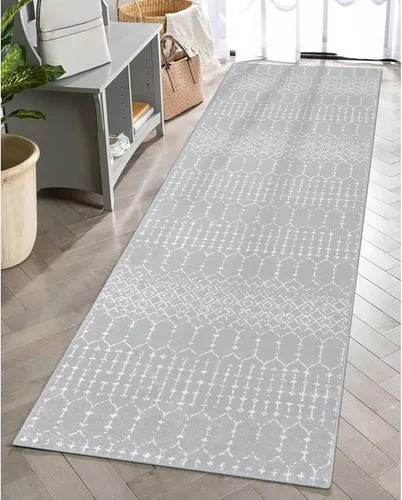 Miniatura 53 de Lahome Alfombras marroquíes para pasillos 2x8 Beige Alfombra de pasillo lavable antideslizante resistente a las manchas Alfombra de cocina