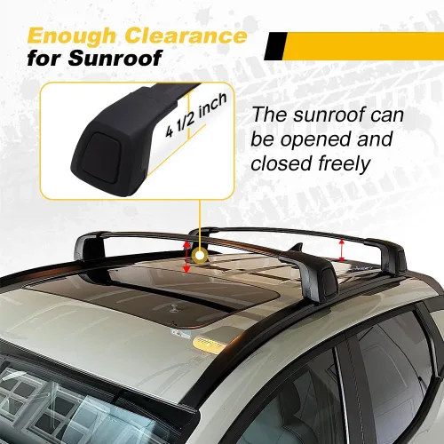 Miniatura 5 de Barras transversales para Hyundai Santa Cruz SE SEL Premium Limited 2022 2023 2024 2025 2026, riel de techo con cerradura, portaequipaje